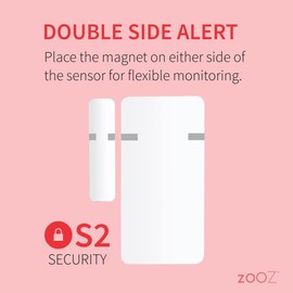 Zooz 800 Series Z-Wave Long Range Open|Close XS Sensor ZSE41 800LR for Door, Window, and Gate Monitoring. Hub Required (Sold Separately). Compatible with SmartThings, Hubitat, and Ring Alarm.