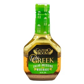 Gazebo Room Lite Greek Salad Dressing and Marinade 16 Oz (6 Pack)