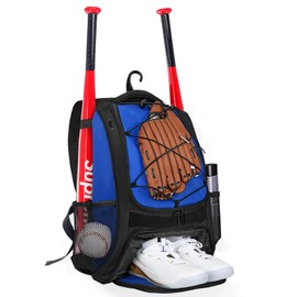 Goloni Baseball Bag,Backpack for Baseball, T-Ball & Softball Equipment & Gear,Softball Bag with Shoe Compartment,Fence Hook