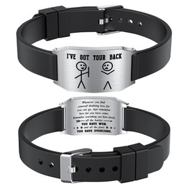 Richesele I've Got Your Back Bracelet Gifts - Funny BFF Friendship Bracelet Gift - Inspirational Gifts for Friend Besties