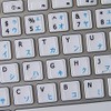 MAC ENGLISH-JAPANESE KATAKANA KEYBOARD STICKERS ON WHITE BACKGROUND