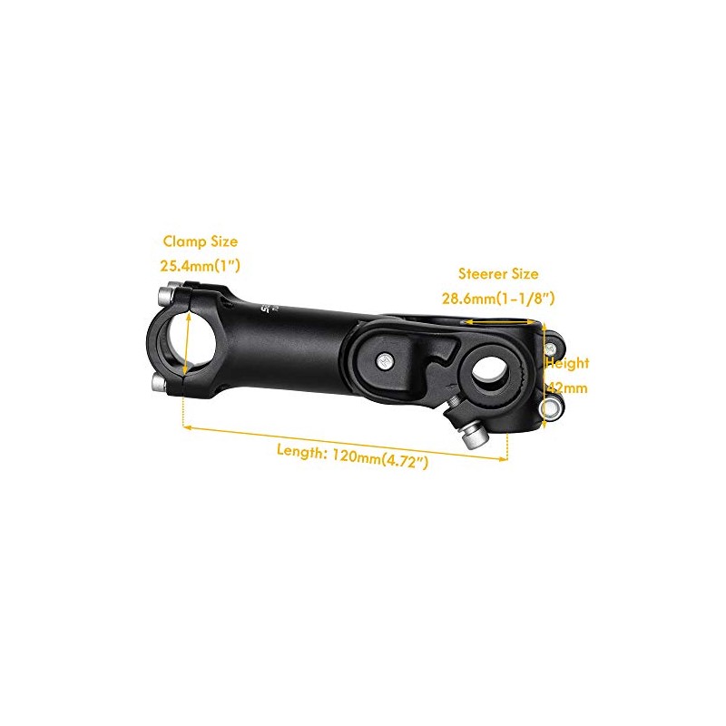 SATORI 1-1/8" x 25.4mm x 120mm Dual Adjustment STEM Bike