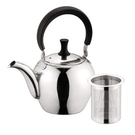 Pearl Metal Teapot, Stainless Steel, 20.3 fl oz (600 ml), Just Size