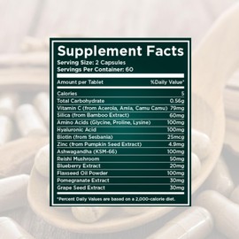 NURTIVE Collagen Booster – 700mg Per Serving – Vegan, Gluten-Free, Non-GMO – Third-Party Lab Tested, GMP Certified – 60 Vegan Capsules – No Artificial Fillers or Additives