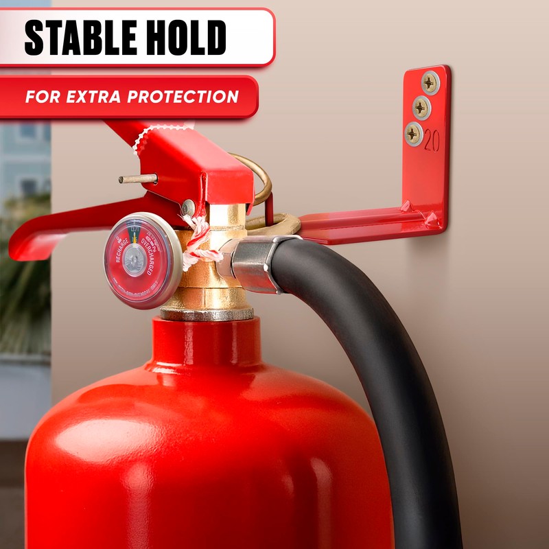 Set of 4 Fire Extinguisher Mount Bracket - 2.36″ ×