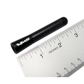 VW Golf GTI Rabbit Black Real Carbon Fiber Short 3" Inch Antenna