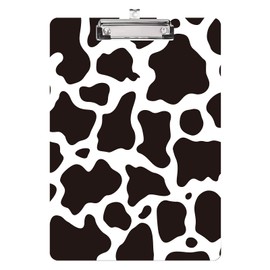 Cute Cow Print Clipboard A4 Letter Size Plastic Decorative Clipboards for Teacher,Nurse Doctor Student and Kid Cute Design for Standard Size 12.5 x 8.7