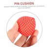 Gadpiparty 10Pcs Strawberry Cushion Compact Sewing Pin Cushions Practical Sewing