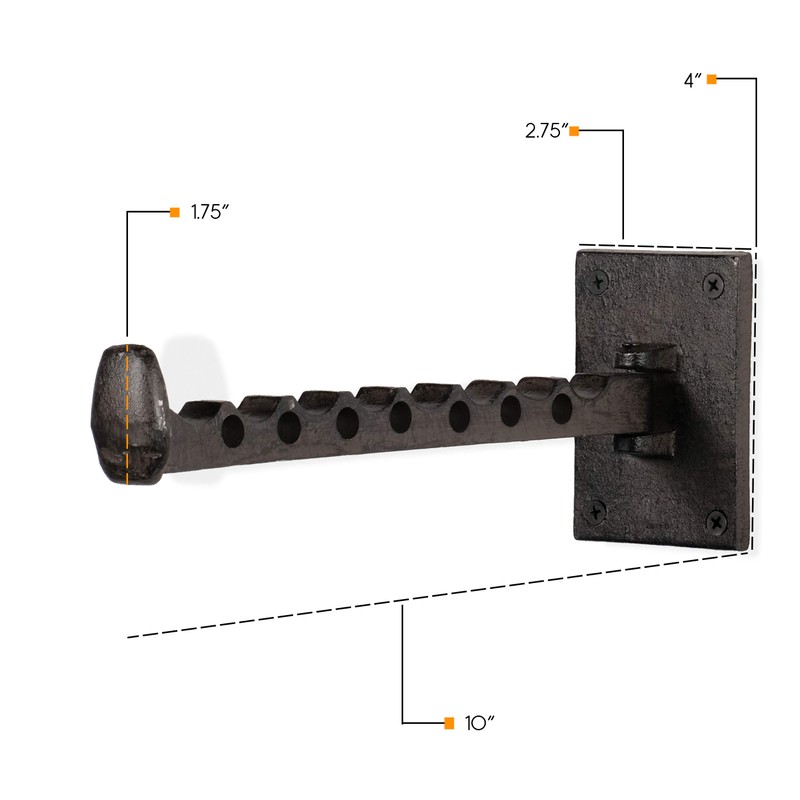 Rustic State Clout Cast Iron Clothes Hanger Folding Coat Rack