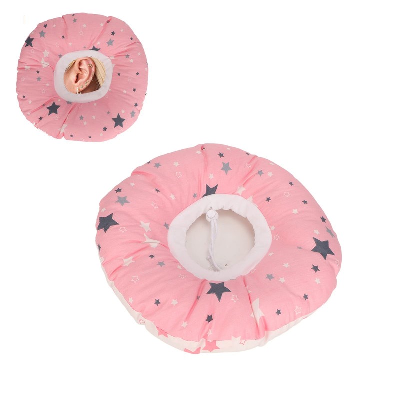 Piercing Ear Pillow, Doughnut Shape Pillow, Ear Pillow with Ear