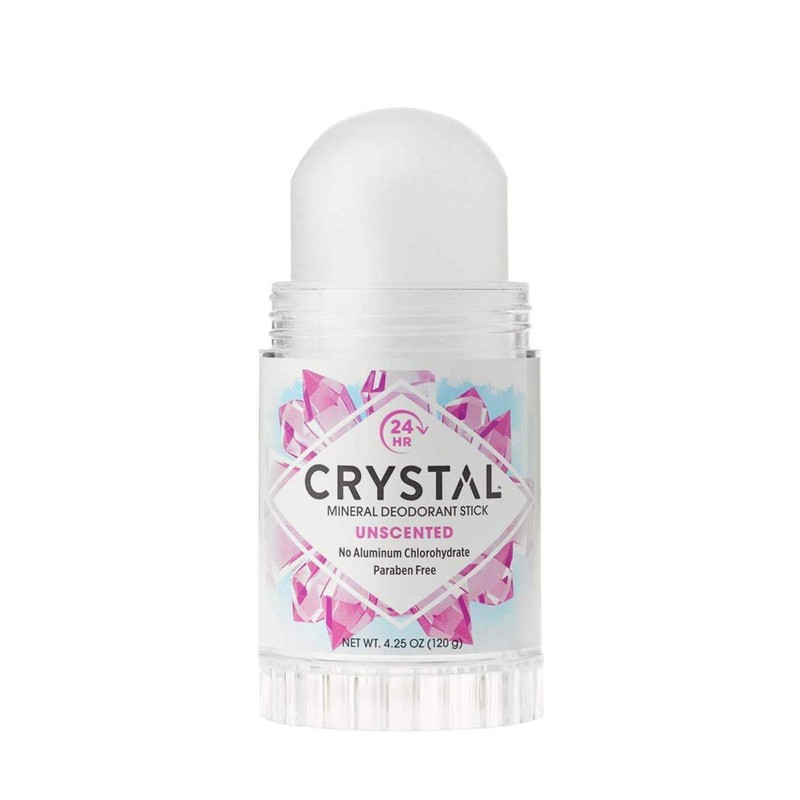 CRYSTAL Mineral Deodorant Stick - Unscented Body Deodorant With 24-Hour