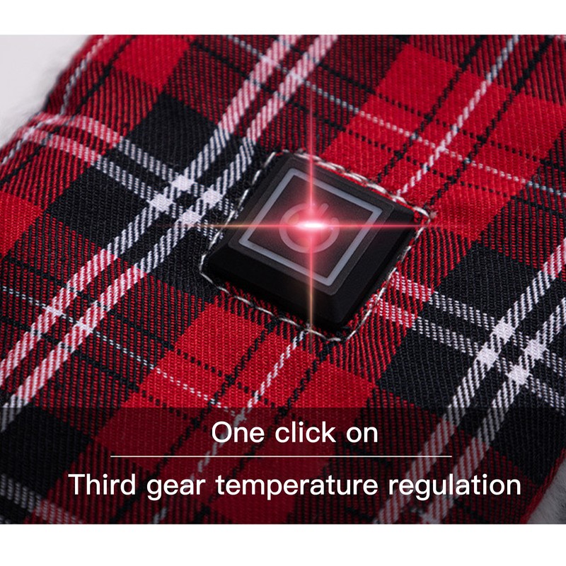Intelligent USB Charging Heating Scarf Three Grade Temperature Adjustment Plush
