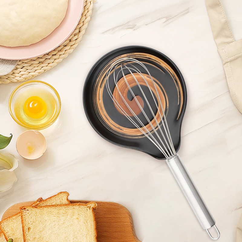 VanlonPro Ceramic Spoon Rest, 5 Inch Spoon Holder for Stove