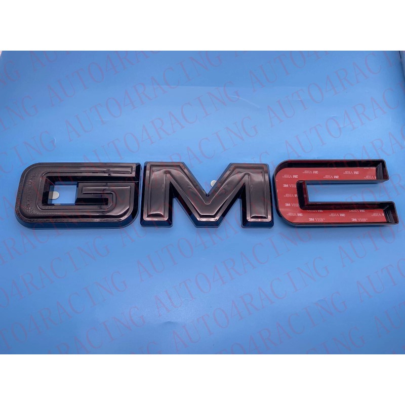 Auto OVERLAY Front Gloss Black Emblem Overlay Fit 2021-2022 GMC