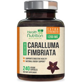Caralluma Fimbriata Extract 1200mg - Maximum Strength Natural Caralluma Fimbriata Capsules Endurance Support, Best Vegan Caps for Women and Men - 240 Capsules