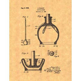 Toilet Plunger Patent Print (8.5" x 11") M12351