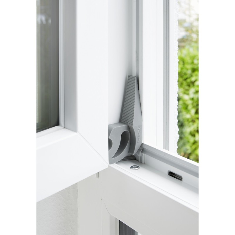 Wenko 50500100 WENKO Multi-Stop arrêt de porte/fenêtre, gris