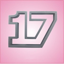 Number 17 Cookie Cutter