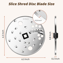 Food Processor Slice/Shred Disc Blade Replacement for Hamilton Beach 70730 70740、70670、70760