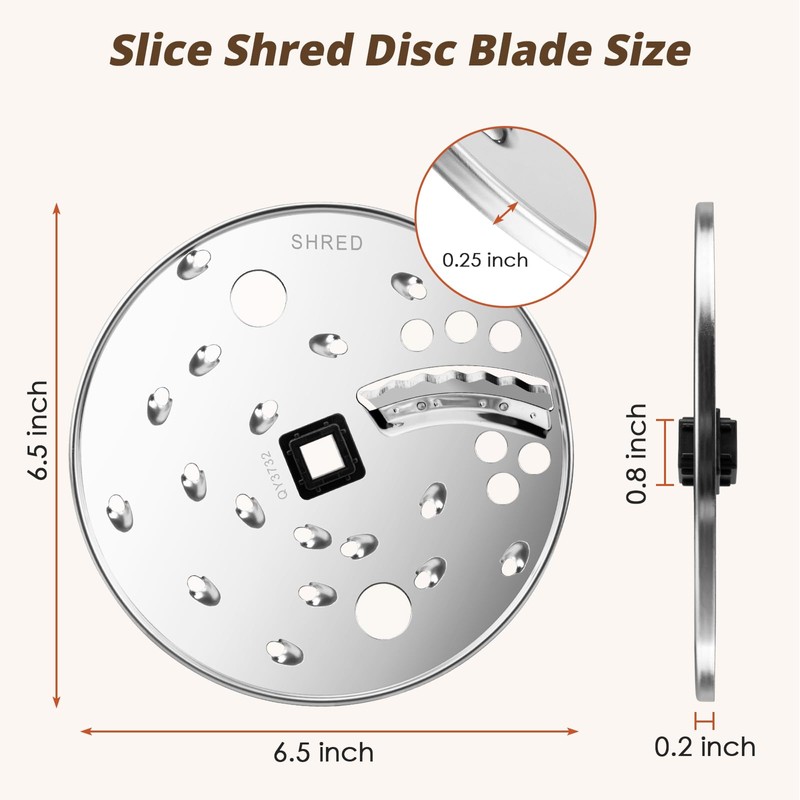 Food Processor Slice/Shred Disc Blade Replacement for Hamilton Beach 70730