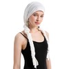 ZLYC Women's Chemo Turban Hat Headwraps Lightweight Beanie Hat, Braid
