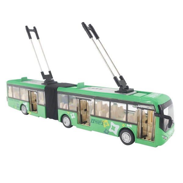 VGEBY Kids Bus Toy, 1:48 CS0133 Electronic City Bus Light Car Educational Toy for Children Kids Traffic Model(Green) Kids Toys