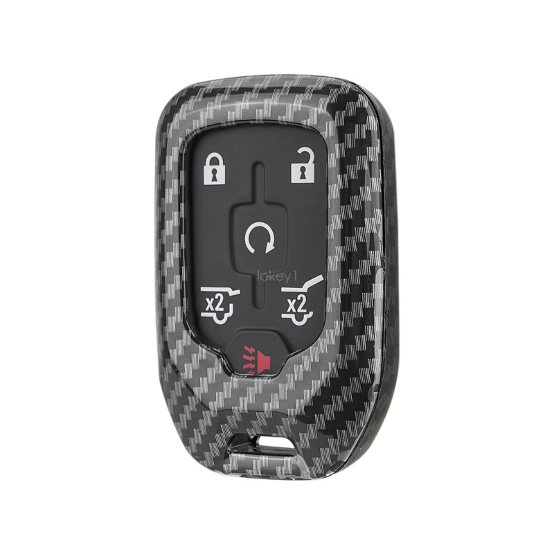 Unbranded For Chevy Silverado Suburban Tahoe Carbon Fiber Key Fob