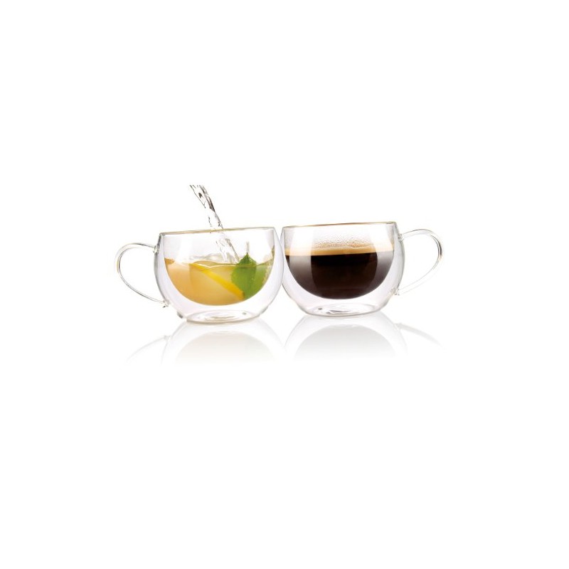 Cucina di Modena Doppelwandiges Kaffee- & Tee-Glas, 2er-Set