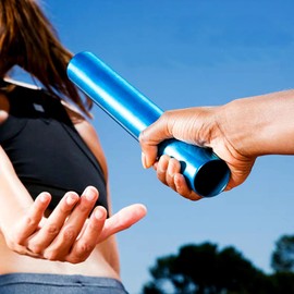 Relay Baton, Athletics Aluminum Batons Track Field Relay Batons Running Baton for Race Running and Outdoor Sports (Blue)