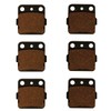Factory Spec, Front & Rear Semi-Metallic Brake Pads for Honda