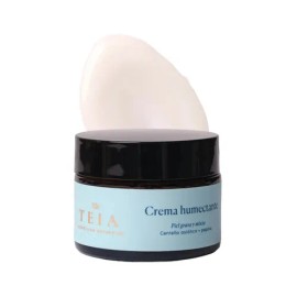 Crema Humectante Facial, Piel Grasa Y Mixta, Con Centella Asiática, Pepino Y Vitamina E, Fórmula 98.01% Natural Teia Cosméticos