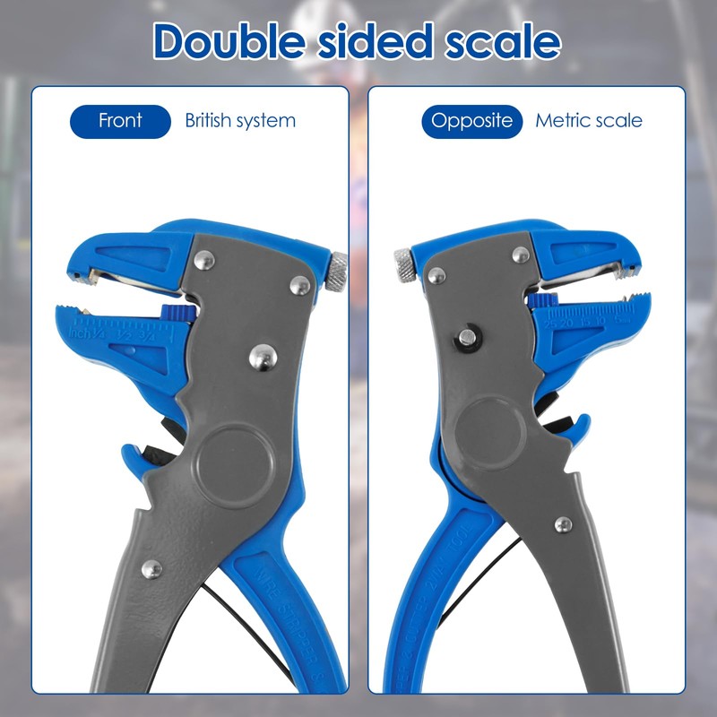 AwObEpl High Carbon Steel Wire Stripper Tool - Adjustable Quick