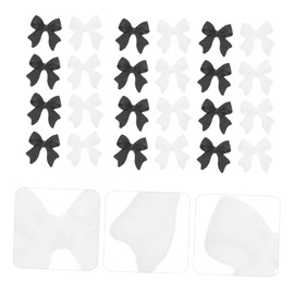 Vaguelly 100Pcs Bow Nail Charms Premium Resin Bow Shaped Nail Ornaments for DIY for Home and Salon Use for Women