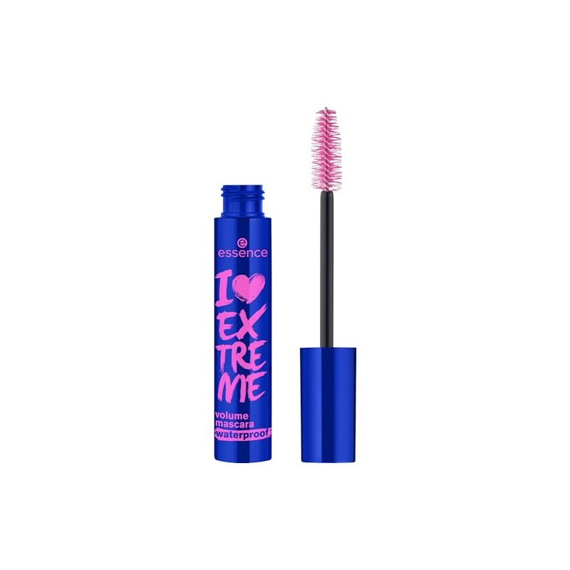 ESSENCE I LOVE EXTREME WATERPROOF VOLUME MASCARA - BLACK ,