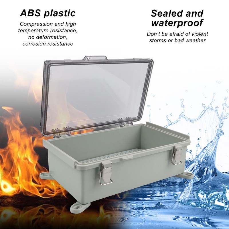 LWLWA Junction Box IP66, ABS Embedded Cable Box, Stainless Steel