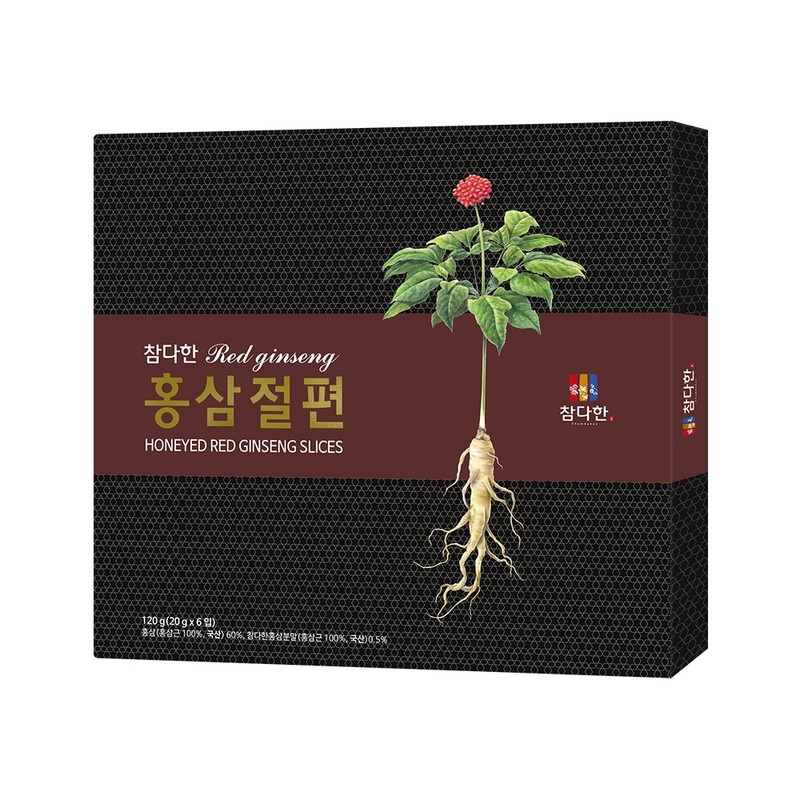 Chamdahan red ginseng slices (120g) Jeonggwa red ginseng / 참다한