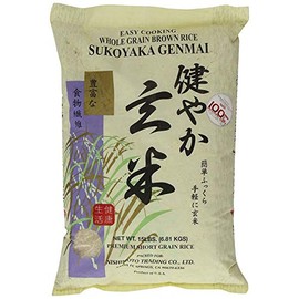 Sukoyaka Brown Rice, Genmai, 15-Pound (1-Pack)