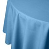 HOMESCAPES Blue Table Cloth, Plain Cotton Round Tablecloth, Handcrafted &