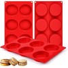 Caketime Silicone Muffin Top and Egg Mold Pan – 3-Inch