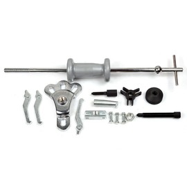 11pcs Slide Hammer Puller Set Front Wheel Hub Bearing Remover & Rear Wheel Axle Hub Dent Bushing Removal Tool with Case