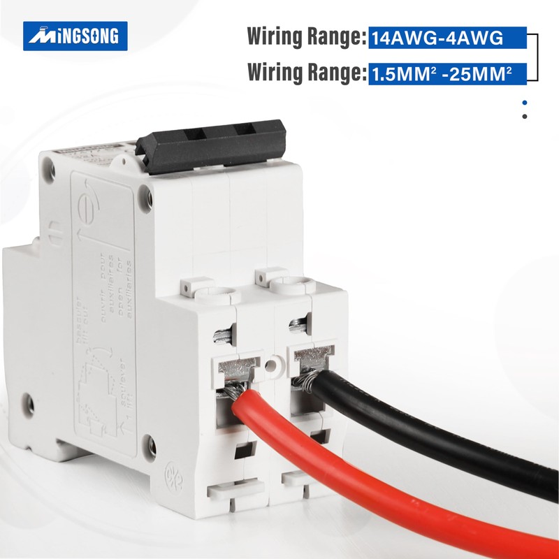 MINGSONG DC Solar Panels Disconnect Switch 16 Amp Solar Shut