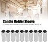 10Pcs E14 Metal Tube for Candle Lamp Holder Lamp Base