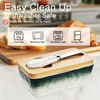 Stone Large Butter Dish with Lid for Countertop,Ceramic Butter Keeper