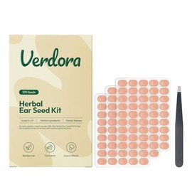 Verdora Kit de Semillas para Orejas — Parches Auriculares Botánicos para Resaltar el Contorno de Forma Natural, Bienestar y Relajación hasta 12 Horas, Hipoalergénico, Incluye Pinzas