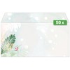 SIGEL DU481 Christmas Forest Watercolour Envelopes Gummed DIN Long Pack