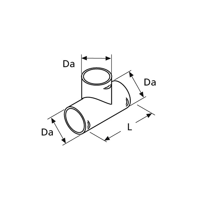 Webasto or Eberspacher 60 mm Ducting T Piece 9009266C 1320474