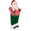 Northlight 24" Animated and Musical Santa Claus with Hot Cocoa