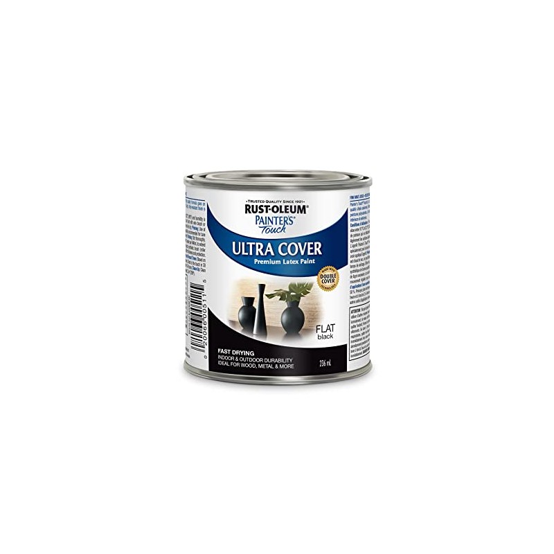 Rust-Oleum Multi-Purpose Paint in Flat Black, 236 mL