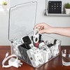 Charger and Cable Organizer Box with 10 Wire Ties, Adapter