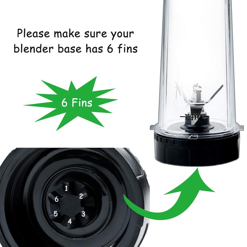 Blender cups Compatible with Ninja BL770 BL780 BL660,2 Pack 16oz